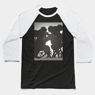 Koalas Shadow Silhouette Anime Style Collection No. 55 Baseball T-Shirt